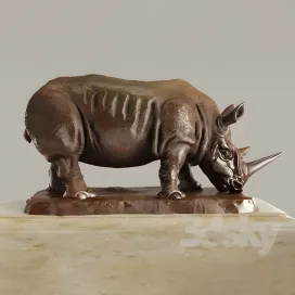 Rh bronze rhino